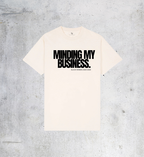 "Minding My Business" T-Shirt - Cream