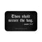 Inspirational Bath Mat - "Thou Shalt Secure the Bag"