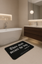 Inspirational Bath Mat - "Thou Shalt Secure the Bag"