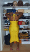 Knotty Girl Dress (Yellow)